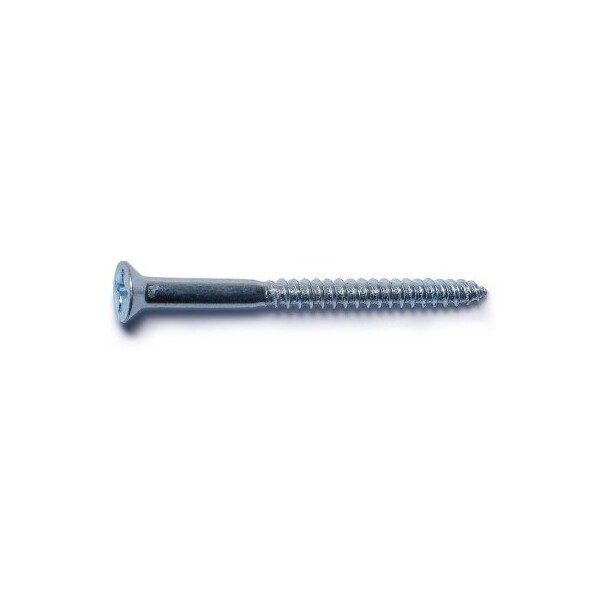 Midwest Fastener Wood Screw, #10, 2-1/2 in, Zinc Plated Steel Flat Head Phillips Drive, 20 PK 62785 - main